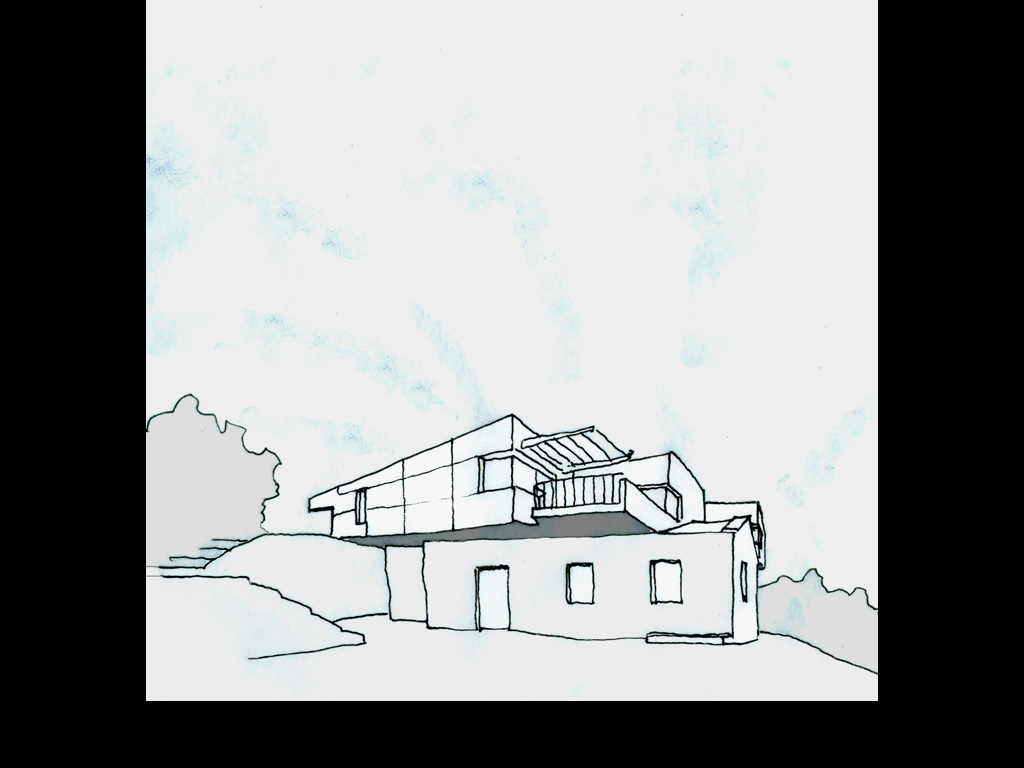 cunchido-004-perspectiva- exterior-casa-reforma-volumen-arquitectura-contemporanea-cangas fachadas calle bancales granito canteria
